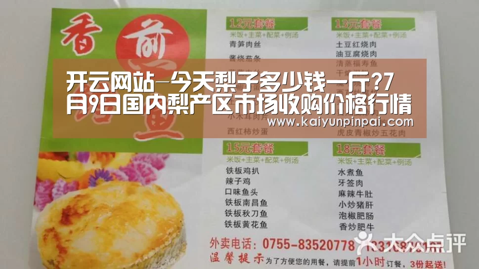 开云网站-今天梨子多少钱一斤?7月9日国内梨产区市场收购价格行情(图2) 开云品牌